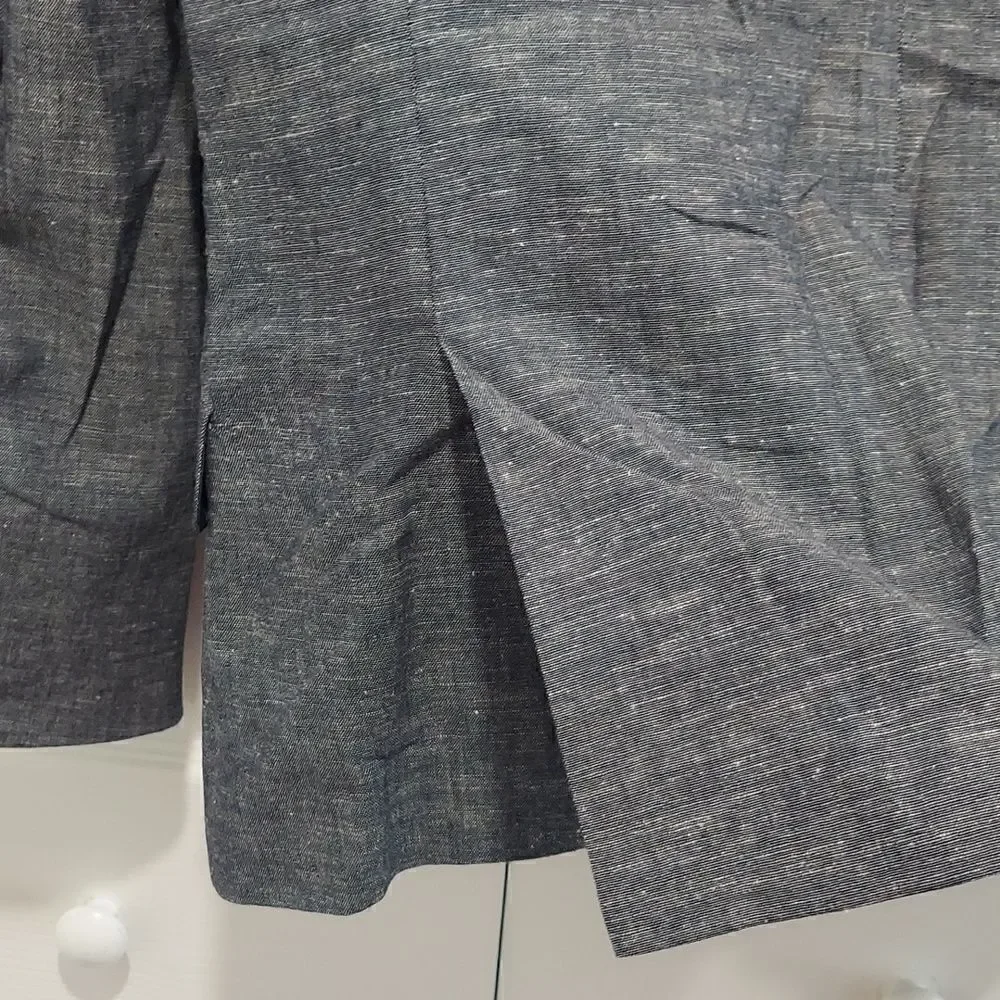 Howe Men’s Blue Cotton Linen Blend Sport Coat Sz 36